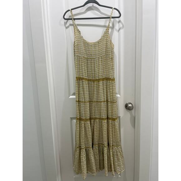 Free People Midnight Dance Maxi Dress in Canary Combo Yellow Sz XS - Picture 2 of 9